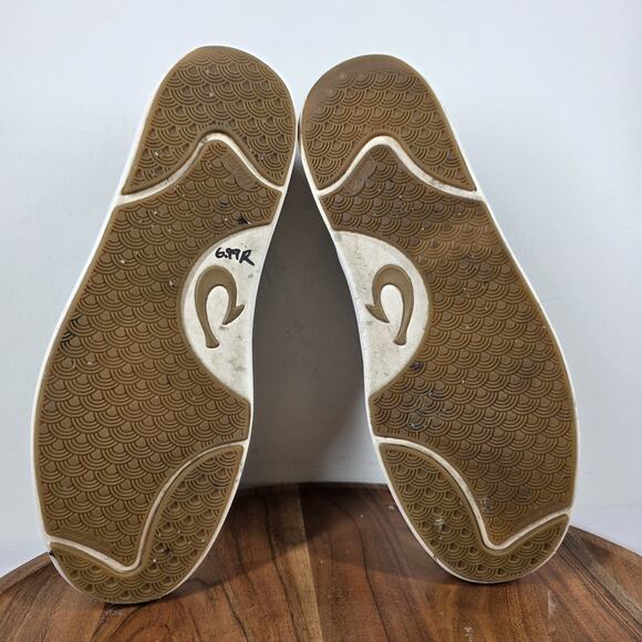 OluKai Lae‘ahi Lauhala Mens Dark Brown Size 11 Leather Slip On Shoes 10486-AUAU main image 10